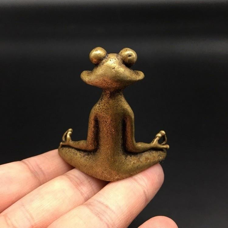 Chinese Statue Yoga Frog | Teng Shop